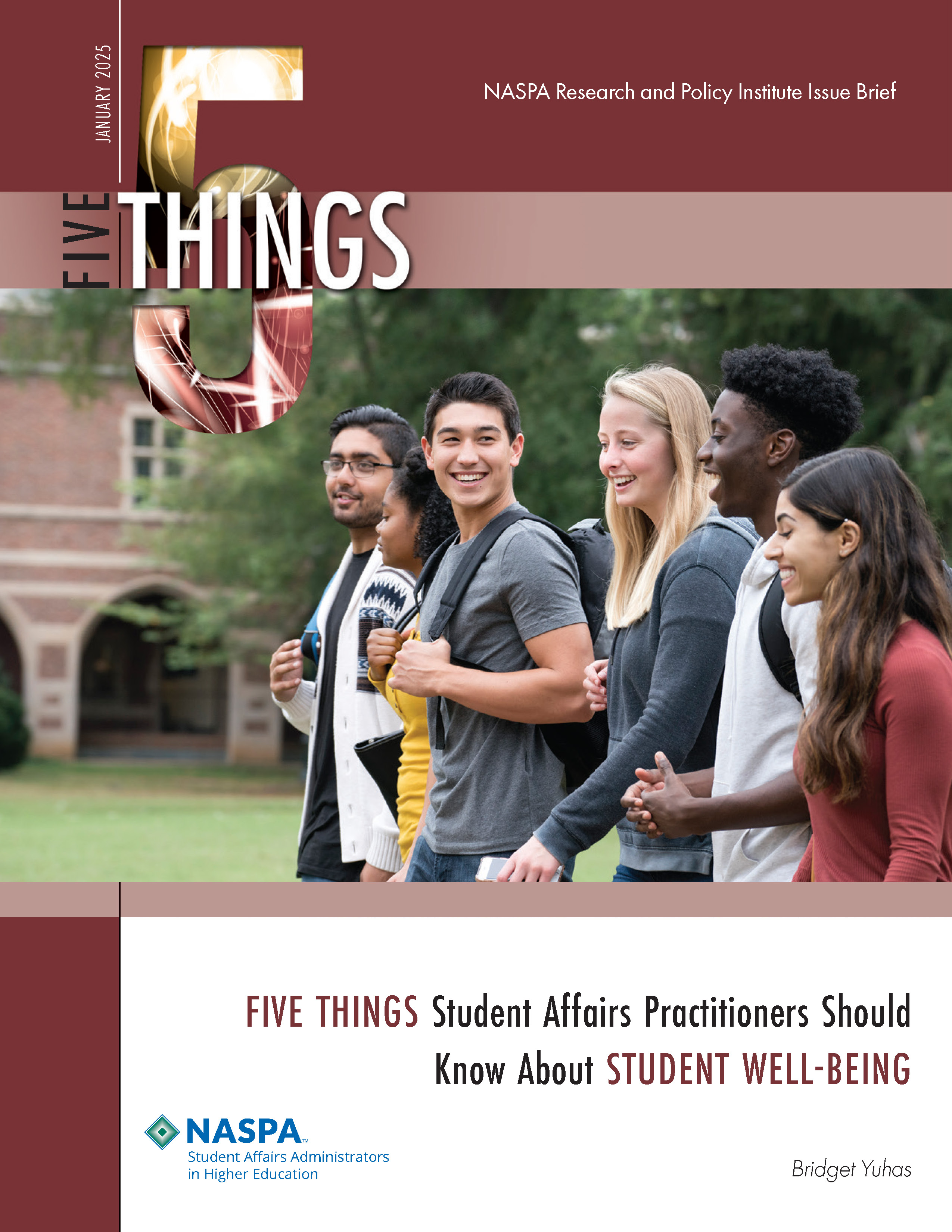 Five Things Student Affairs Practitioners Should Know About Student Well-Being Cover