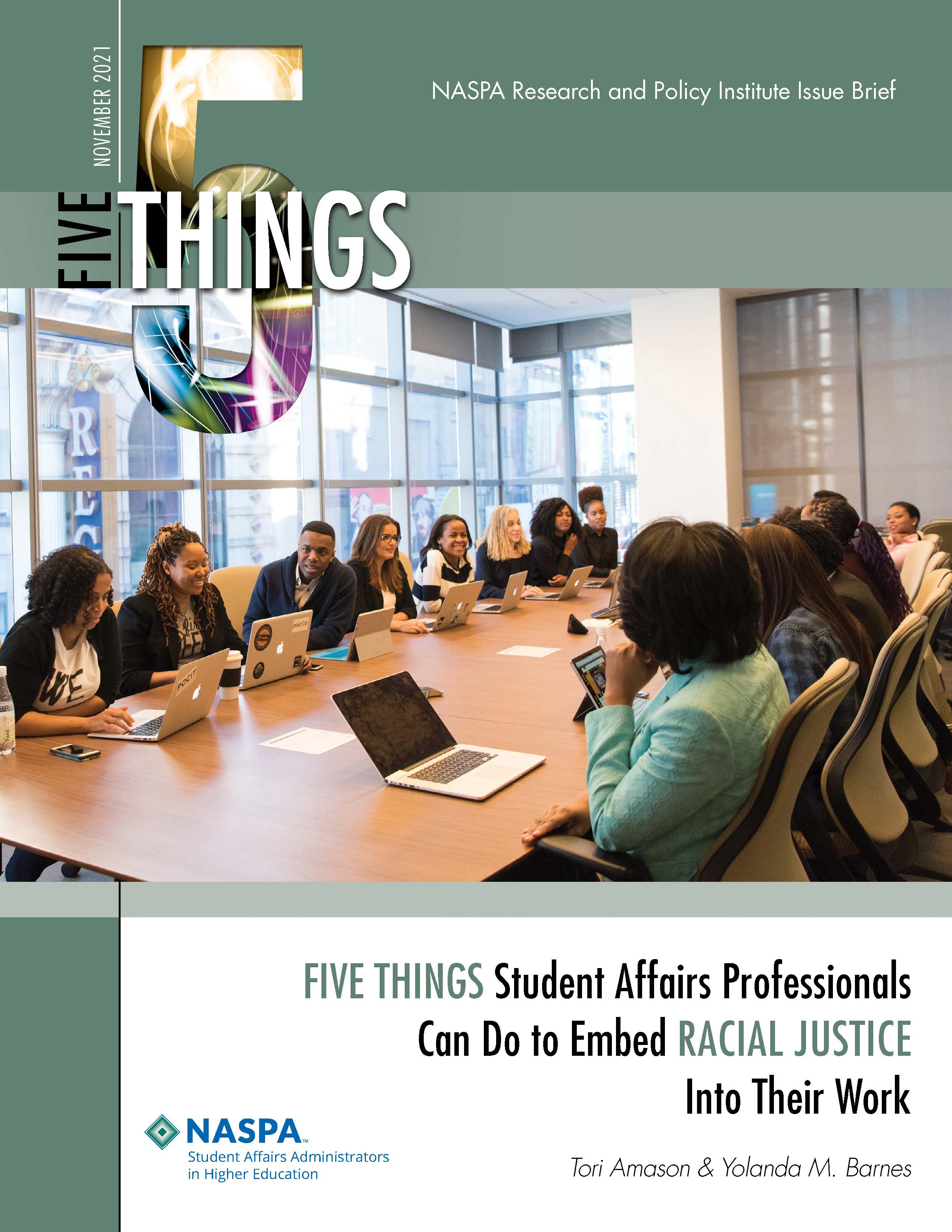 Five Things Racial Justice Cover