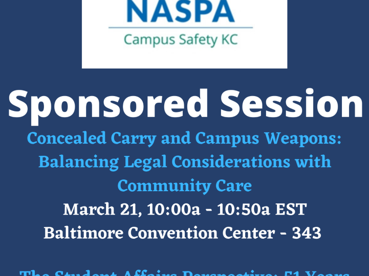 2022 NASPA Annual Conference Campus Safety and Violence Prevention