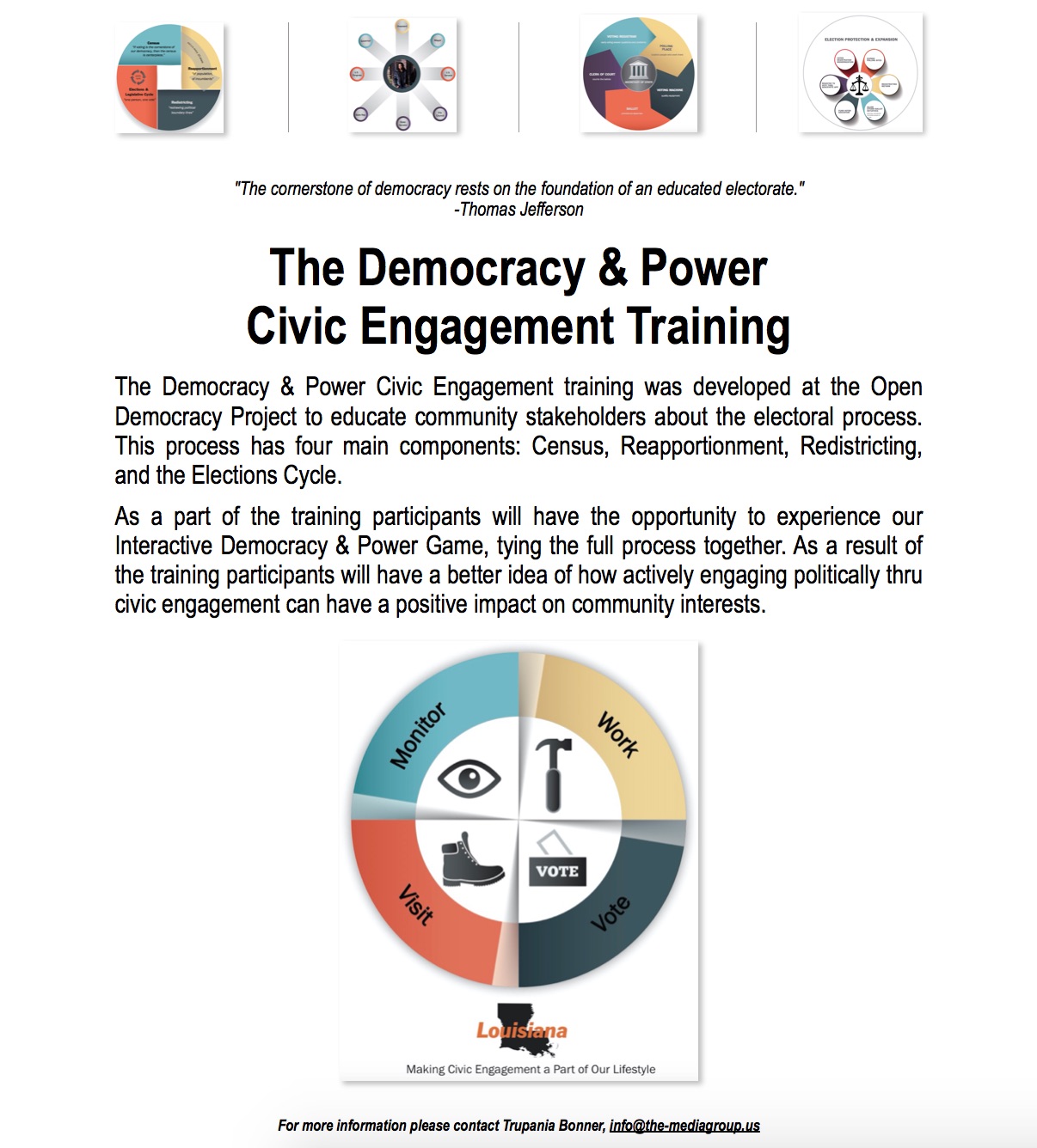 Democracy & Power Civic Engagement Training Program - LEAD Initiative Post